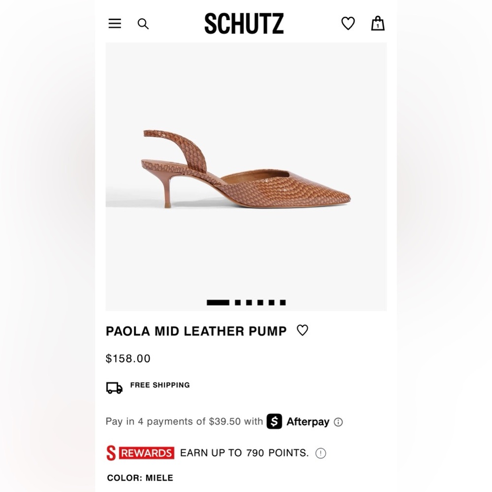 SCHUTZ Miele Woven Leather Slingback Heels